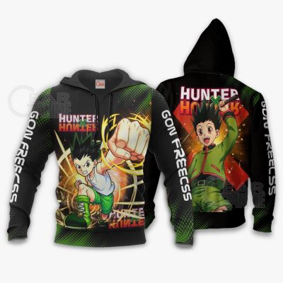 1125 AOP Hunter X Hunter Characters VA Gon 2 hoodie font and back - Hunter X Hunter Store