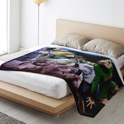 93fb3403dced362a937a216ba8c681e8 blanket vertical lifestyle bedextralarge - Hunter X Hunter Store