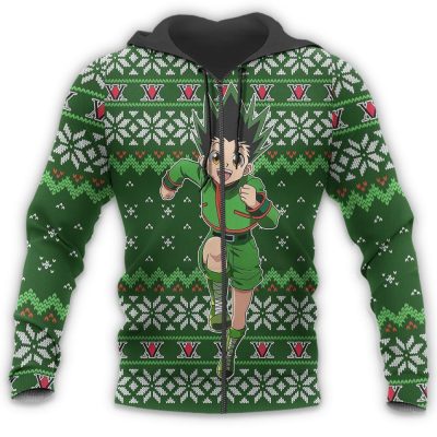 gon ugly christmas sweater hunter x hunter anime custom xmas clothes gearanime 7 - Hunter X Hunter Store