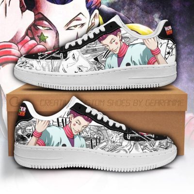 Japan Anime Custom Sneakers,Illumi Zoldyck-Hunter X Hunter Shoes,Air JD1 Shoes Gift For Fan Anime Vegan Leather Shoes Athletic Shoes