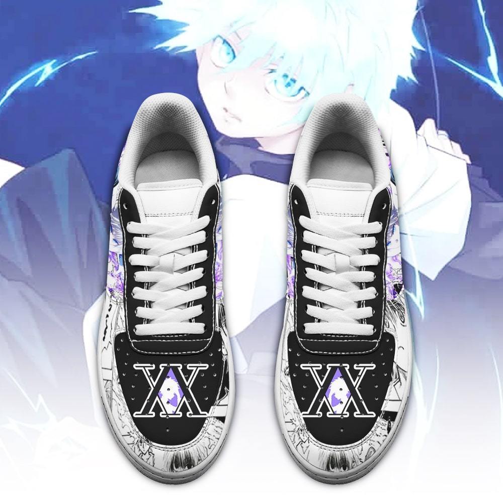 Killua Zoldyck Hunter x Hunter Custom Anime Skate Shoes For Anime Fans