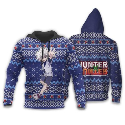 killua ugly christmas sweater hunter x hunter anime xmas gift custom clothes gearanime 3 - Hunter X Hunter Store