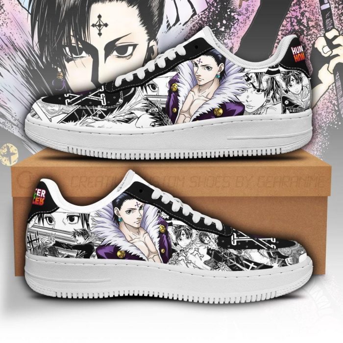 kuroro lucifer air force sneakers custom hunter x hunter anime shoes fan pt05 gearanime - Hunter X Hunter Store