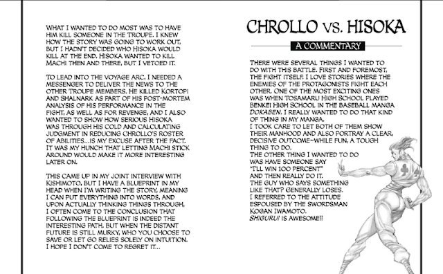 What Togashi has to say about Chrollo vs Hisoka battle - Hunter X Hunter Store