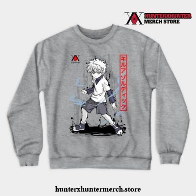 Cool Killua Zoldyck Crewneck Sweatshirt Gray / S