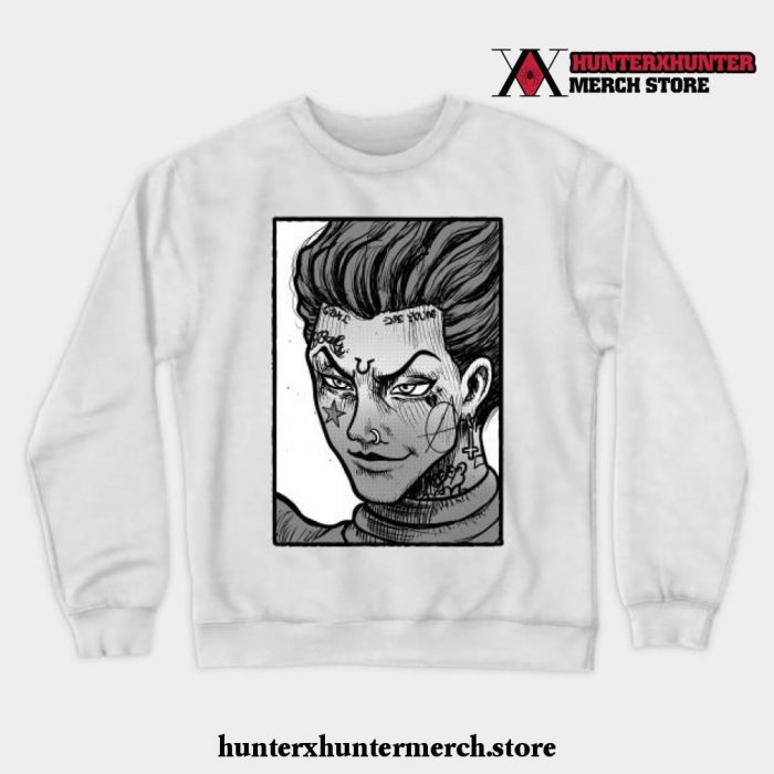 Face Tatt Clown Crewneck Sweatshirt White / S