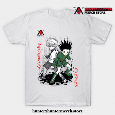 Gon And Killua H_H T-Shirt White / S