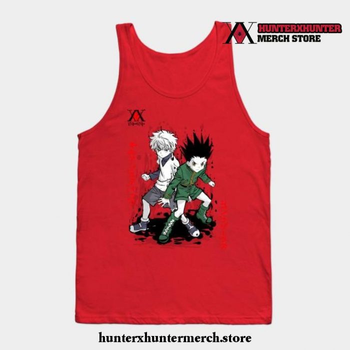 Gon And Killua Tank Top Red / S