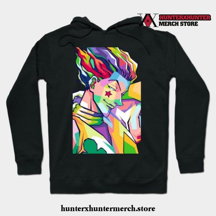 Hisoka Hunter Pop Art Hoodie Black / S