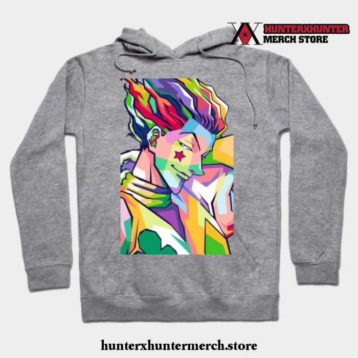 Hisoka Hunter Pop Art Hoodie Gray / S