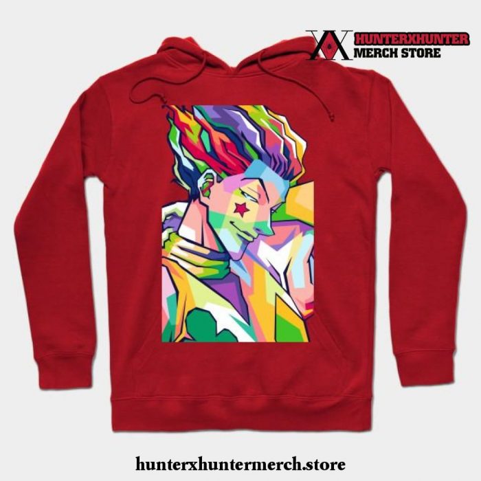 Hisoka Hunter Pop Art Hoodie Red / S