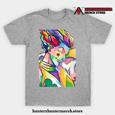 Hisoka Hunter Pop Art T-Shirt Gray / S