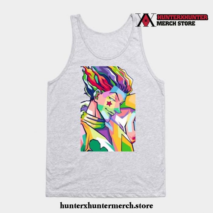 Hisoka Hunter Pop Art Tank Top Gray / S