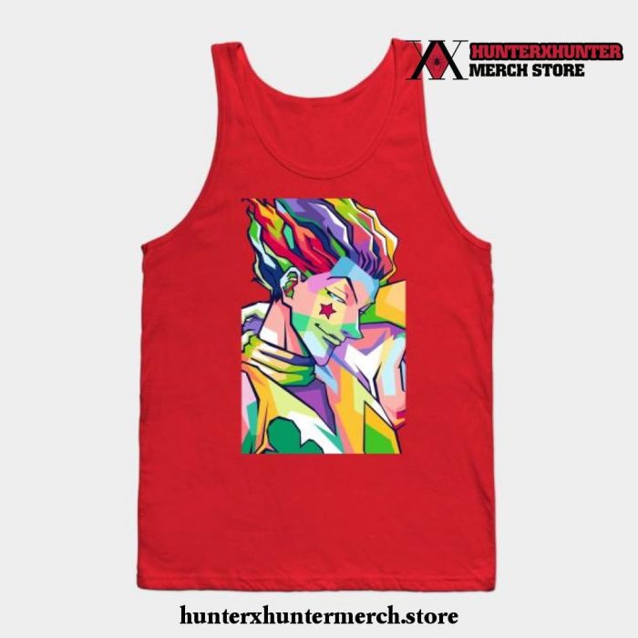 Hisoka Hunter Pop Art Tank Top Red / S