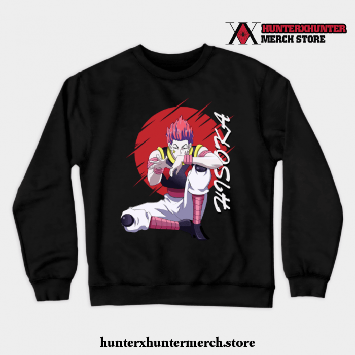 Hisoka- Hunter X Crewneck Red Moon Sweatshirt Black / S