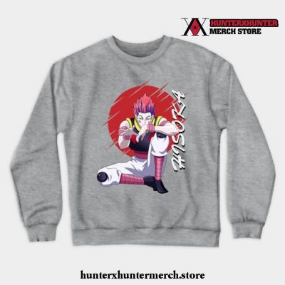 Hisoka- Hunter X Crewneck Red Moon Sweatshirt Gray / S