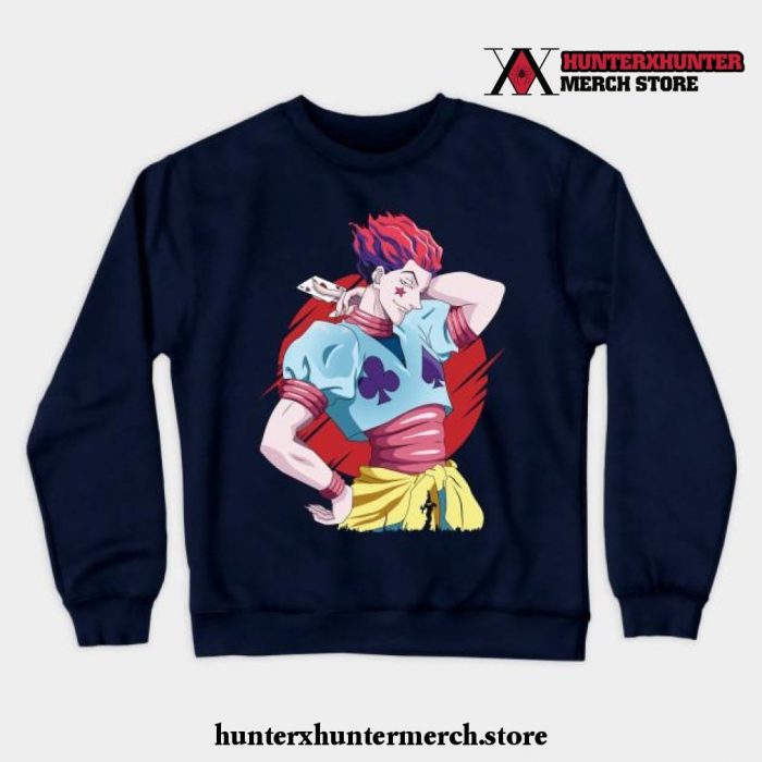 Hisoka Hunter X Crewneck Sweatshirt Navy Blue / S