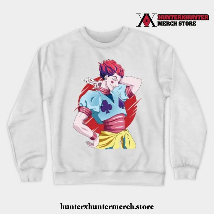 Hisoka Hunter X Crewneck Sweatshirt White / S