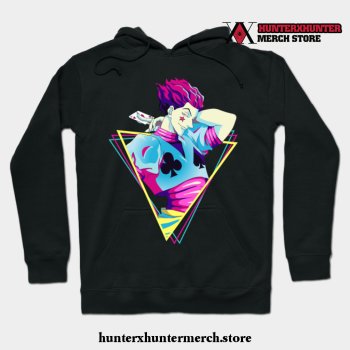 Hisoka Hunterxhunter - Retro Hoodie Black / S