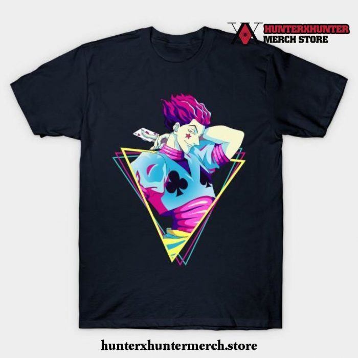 Hisoka Hunterxhunter - Retro T-Shirt Navy Blue / S