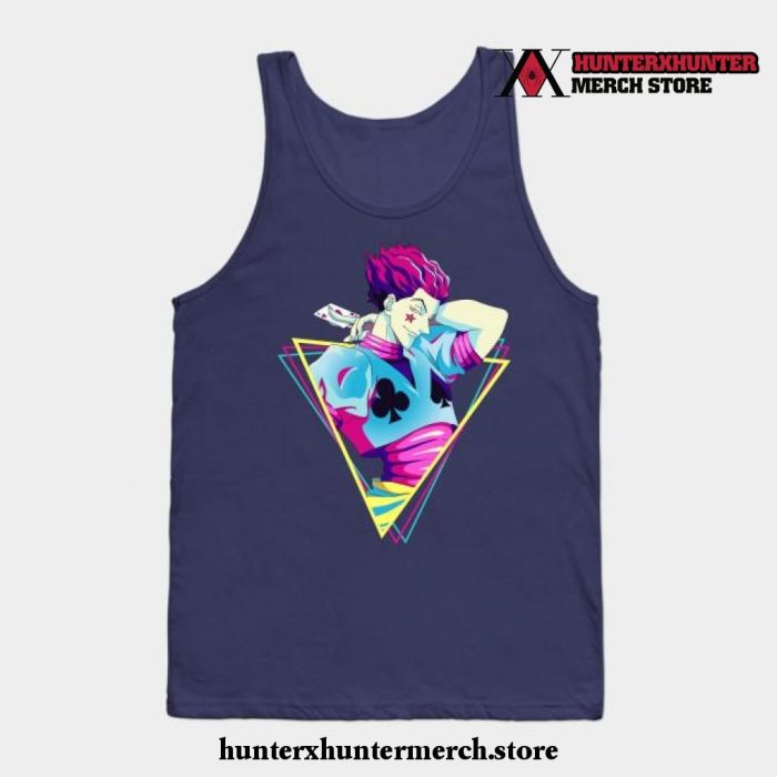 Hisoka Hunterxhunter - Retro Tank Top Navy Blue / S