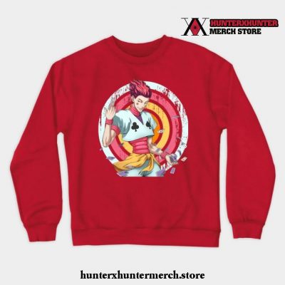 Hisoka Morow Crewneck Sweatshirt Red / S