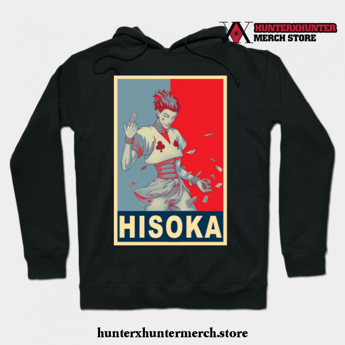 Hisoka Poster Hoodie Black / S