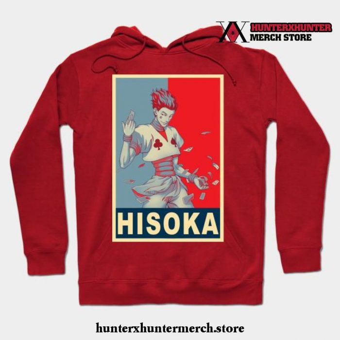 Hisoka Poster Hoodie Red / S