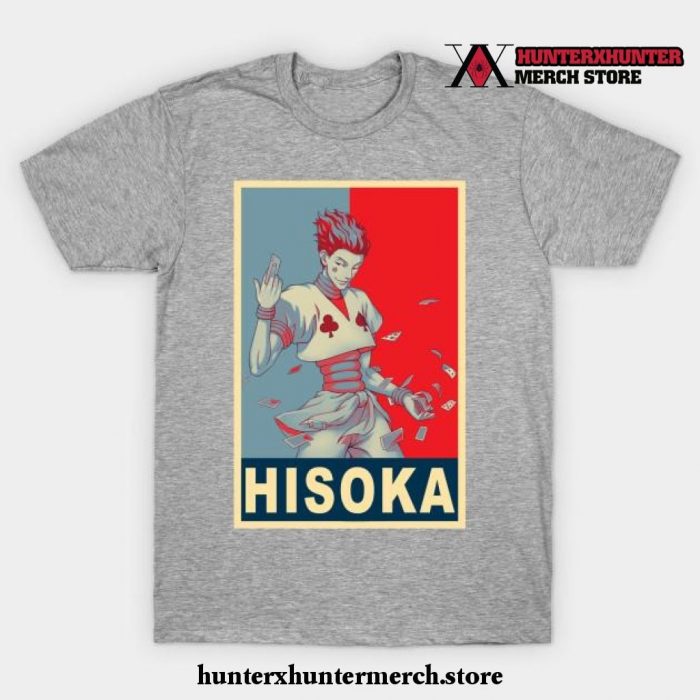 Hisoka Poster T-Shirt Gray / S