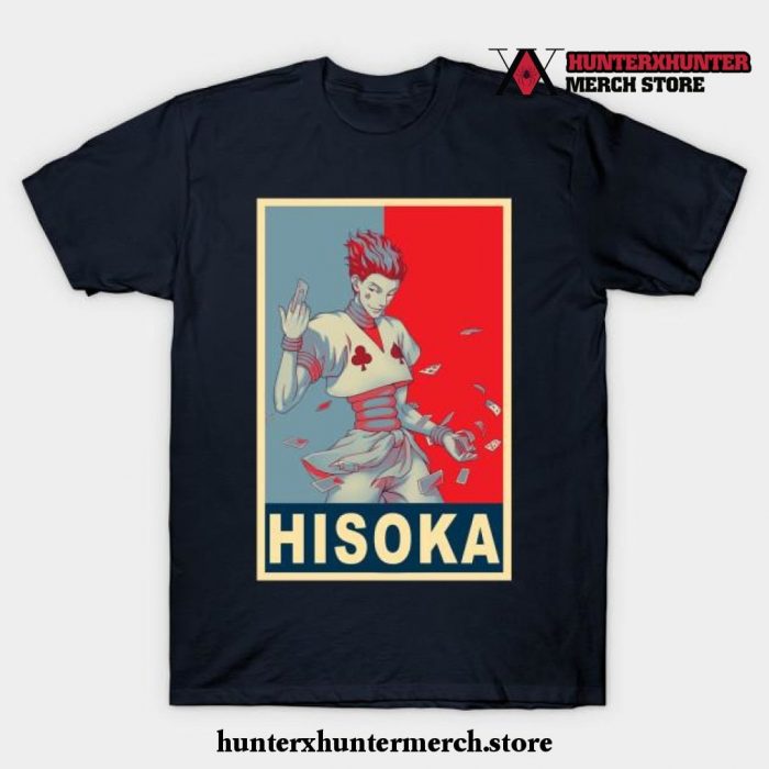 Hisoka Poster T-Shirt Navy Blue / S