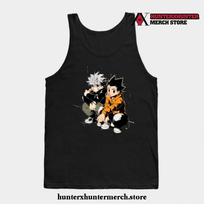 Hunter × Hxh Killua - Gon Cute Kawaii Tank Top Black / S