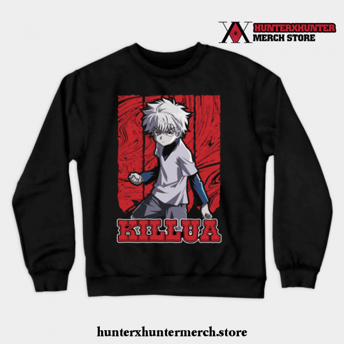 Hunter X Hunter-Killua Crewneck Sweatshirt Black / S