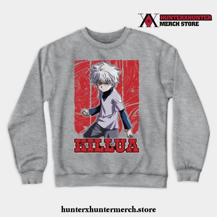 Hunter X Hunter-Killua Crewneck Sweatshirt Gray / S