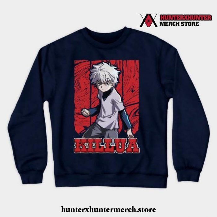 Hunter X Hunter-Killua Crewneck Sweatshirt Navy Blue / S