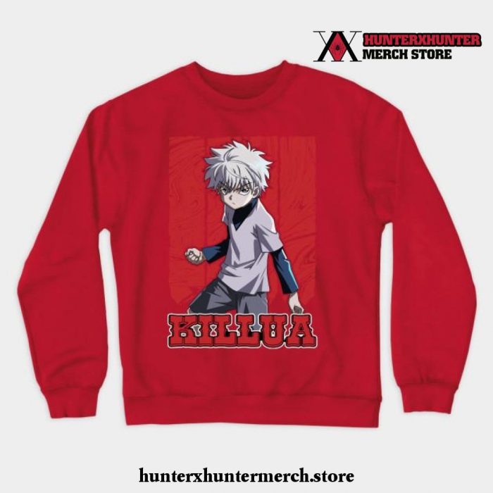 Hunter X Hunter-Killua Crewneck Sweatshirt Red / S