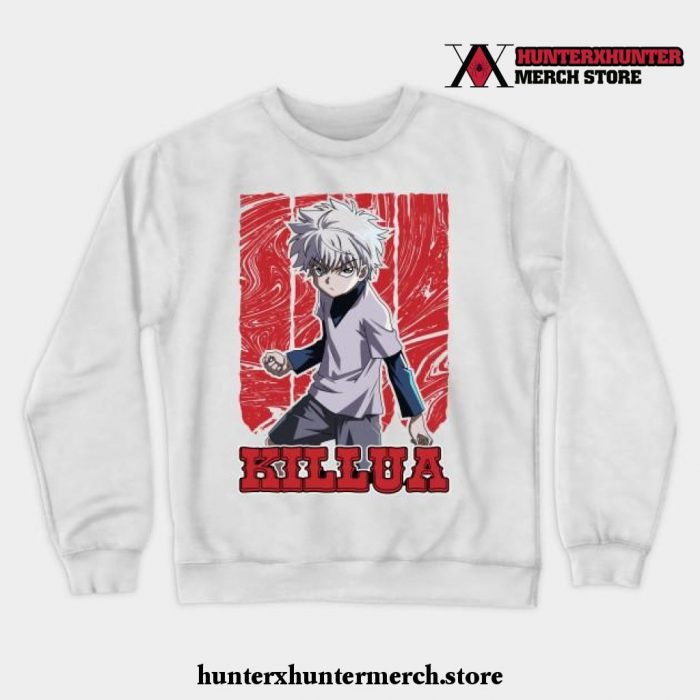 Hunter X Hunter-Killua Crewneck Sweatshirt White / S