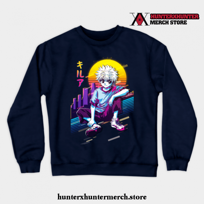 Hunter X Killua Zoldyck Crewneck Sweatshirt Navy Blue / S