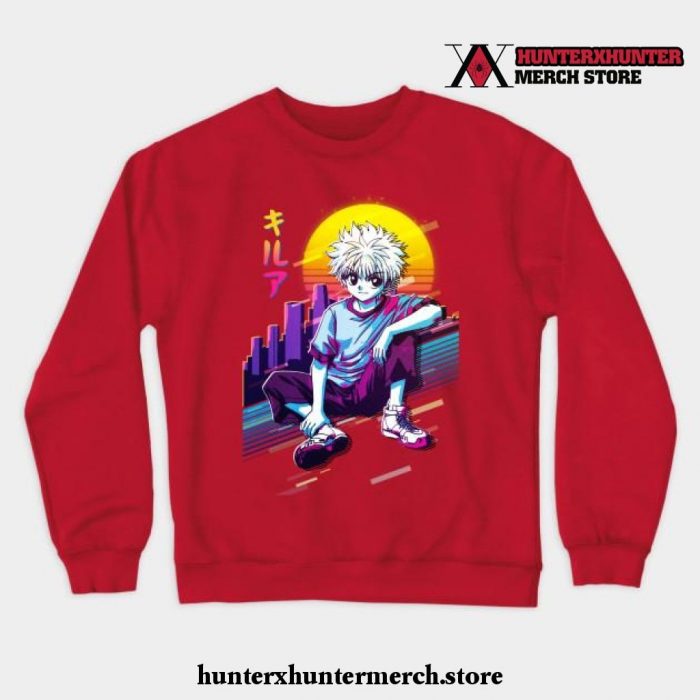 Hunter X Killua Zoldyck Crewneck Sweatshirt Red / S