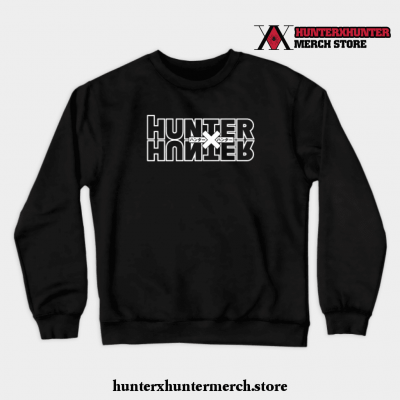 Hunter X Logo Crewneck Sweatshirt Black / S