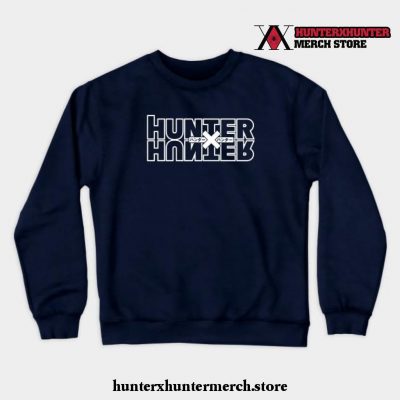 Hunter X Logo Crewneck Sweatshirt Navy Blue / S