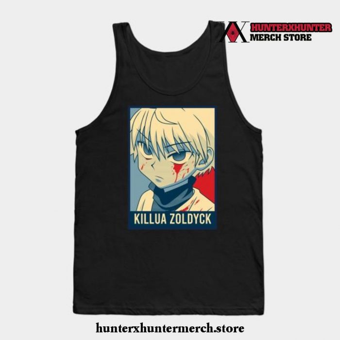 Hxh Killua Zoldyck Tank Top Black / S