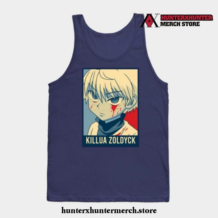 Hxh Killua Zoldyck Tank Top Navy Blue / S