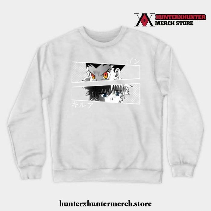 Killua And Gon Crewneck Sweatshirt White / S