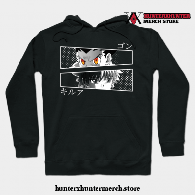 Killua And Gon Hoodie Black / S