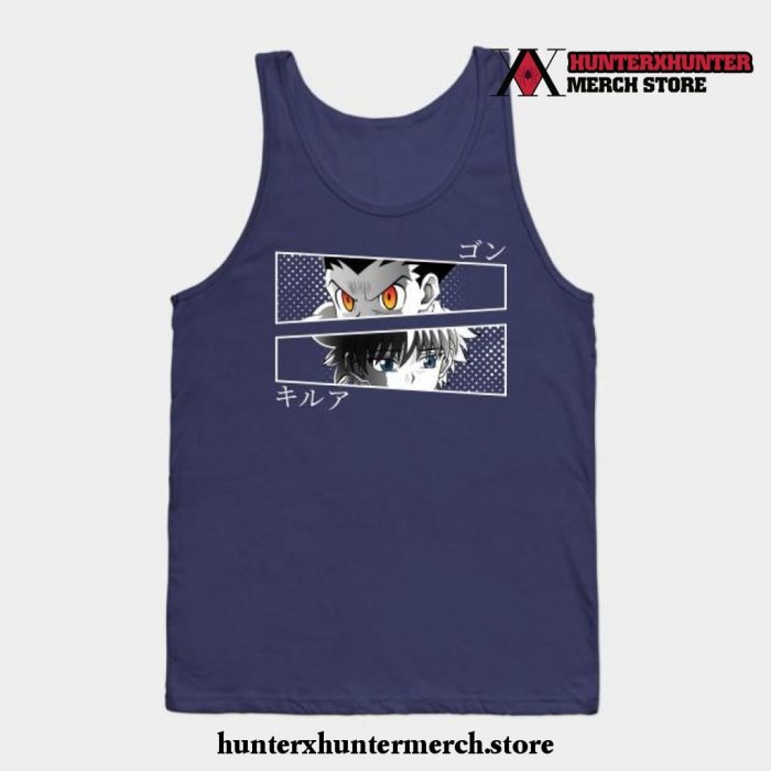 Killua And Gon Tank Top Navy Blue / S