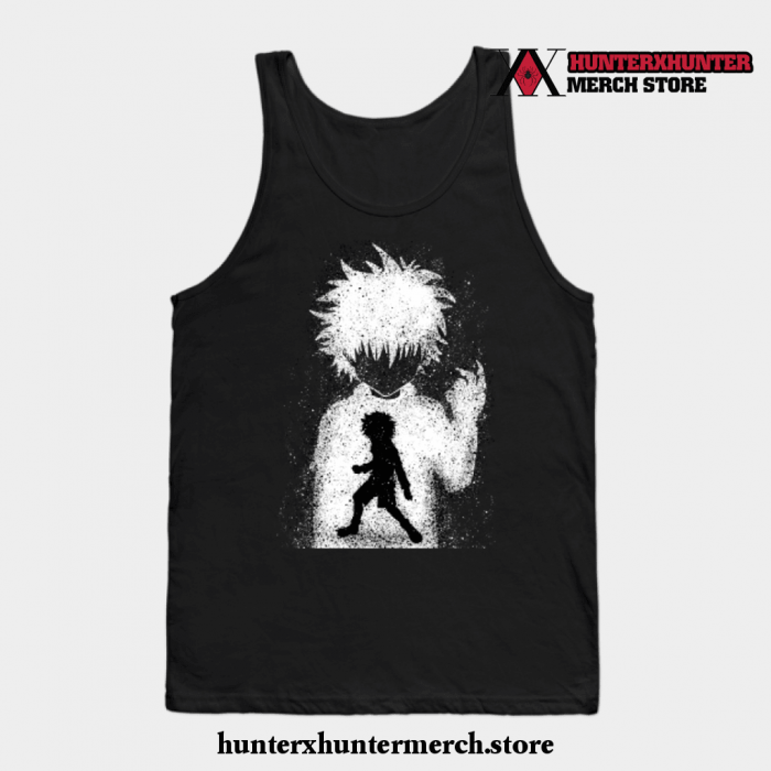 Killua Zoldyck Art Tank Top Black / S