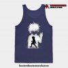 Killua Zoldyck Art Tank Top Navy Blue / S