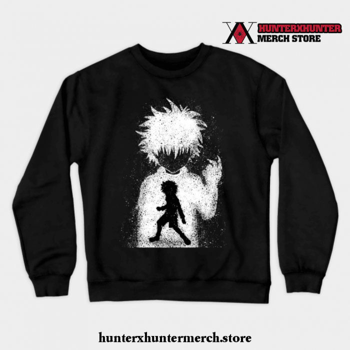 Killua Zoldyck Crewneck Art Sweatshirt Black / S