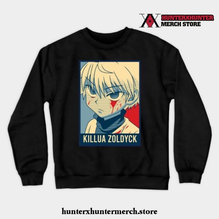 Killua Zoldyck Crewneck Sweatshirt Black / S