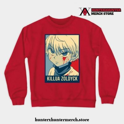 Killua Zoldyck Crewneck Sweatshirt Red / S